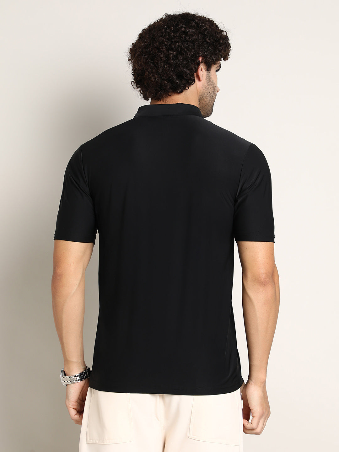 Seamless Solid Polo T-Shirt
