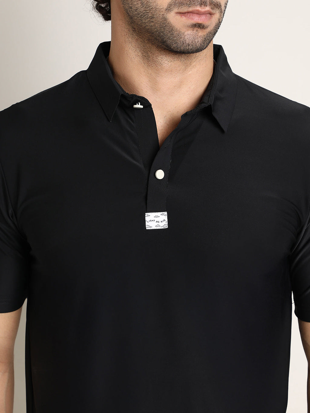 Seamless Solid Polo T-Shirt