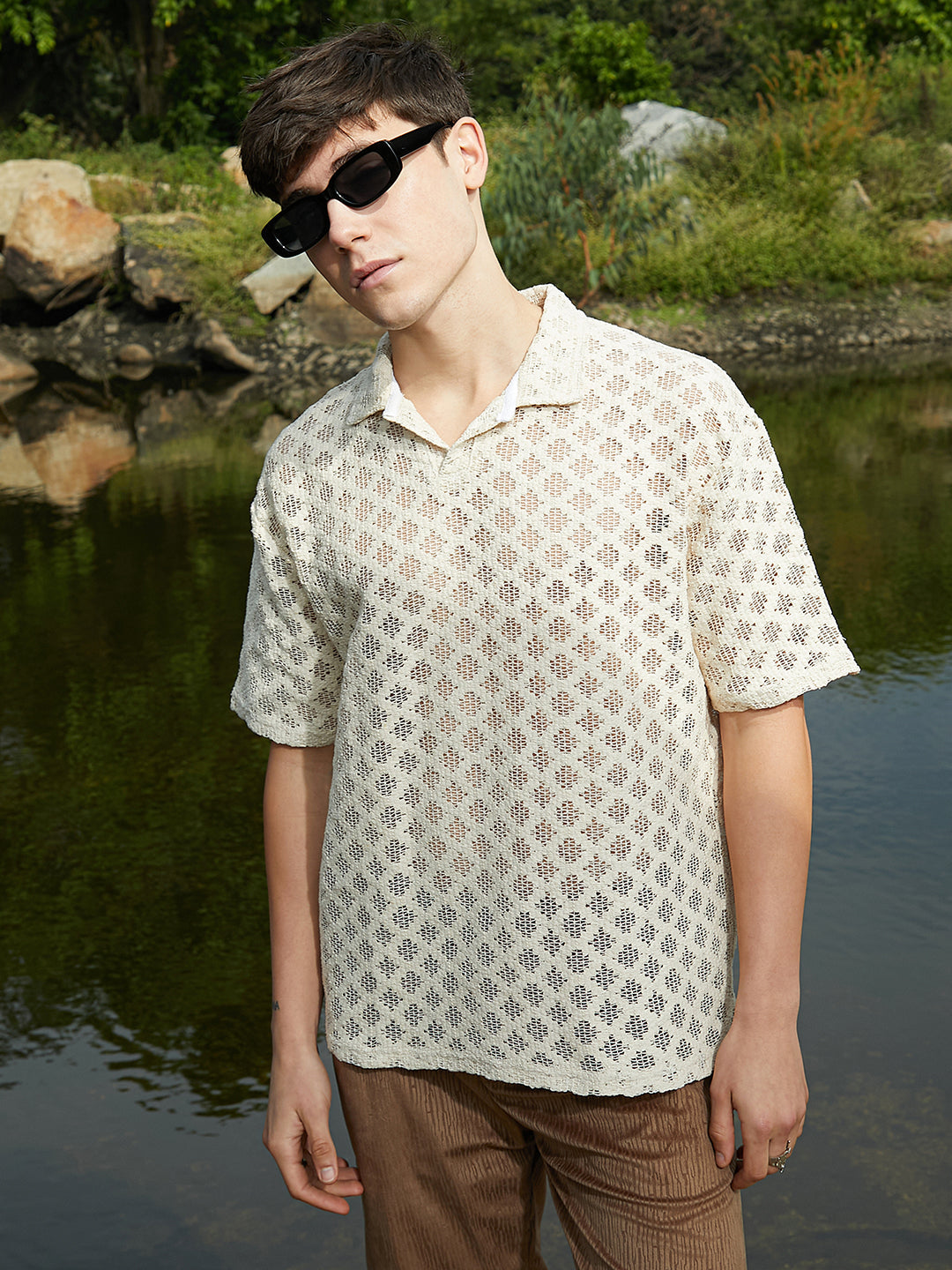 Oblique Oversized Polo T-Shirt