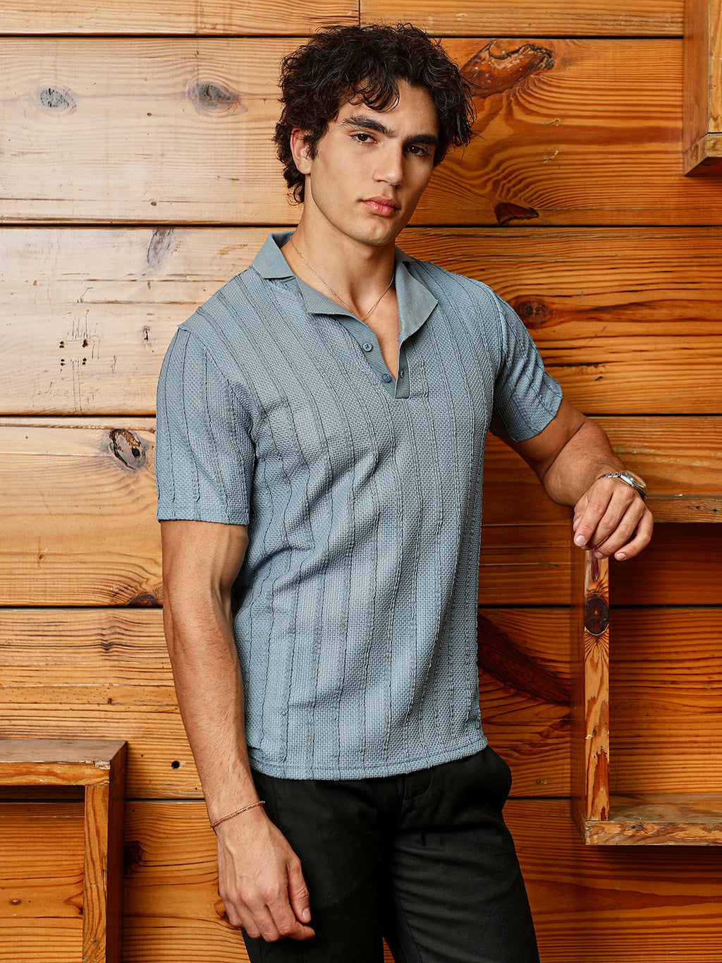 Wicker-Tactitle Polo T-Shirt