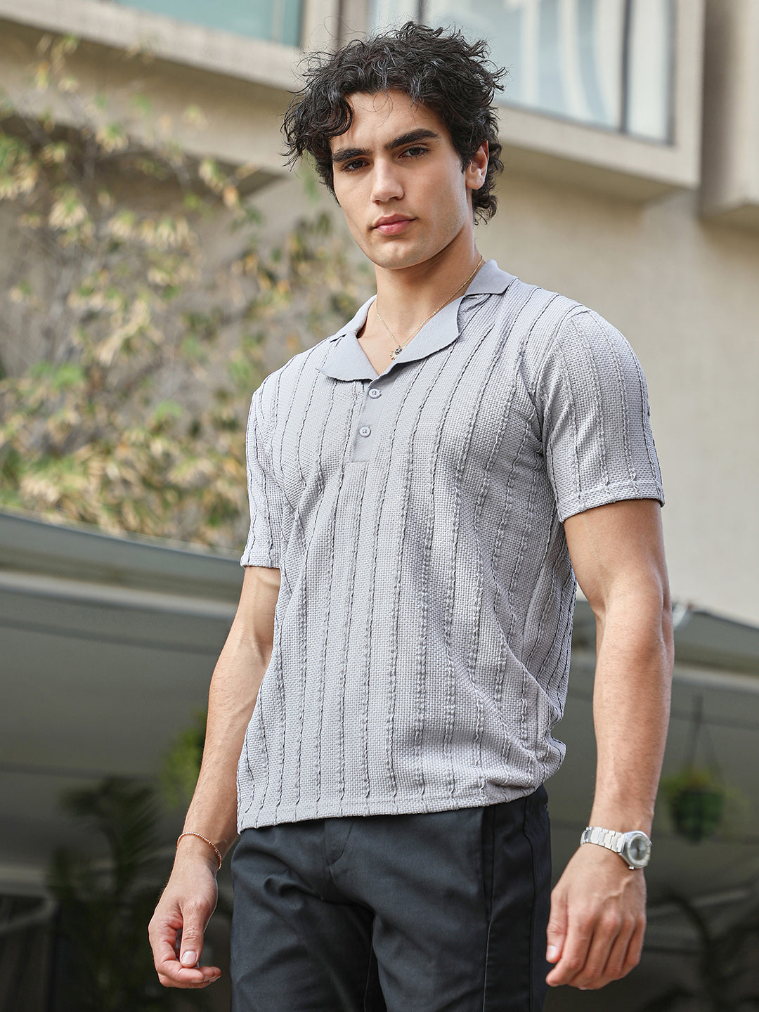 Wicker-Tactitle Polo T-Shirt