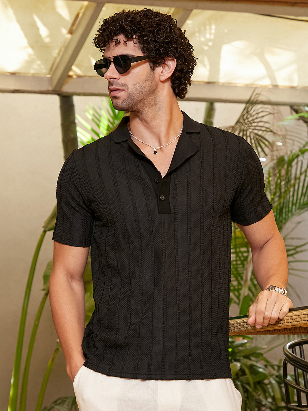 Wicker-Tactitle Polo T-Shirt