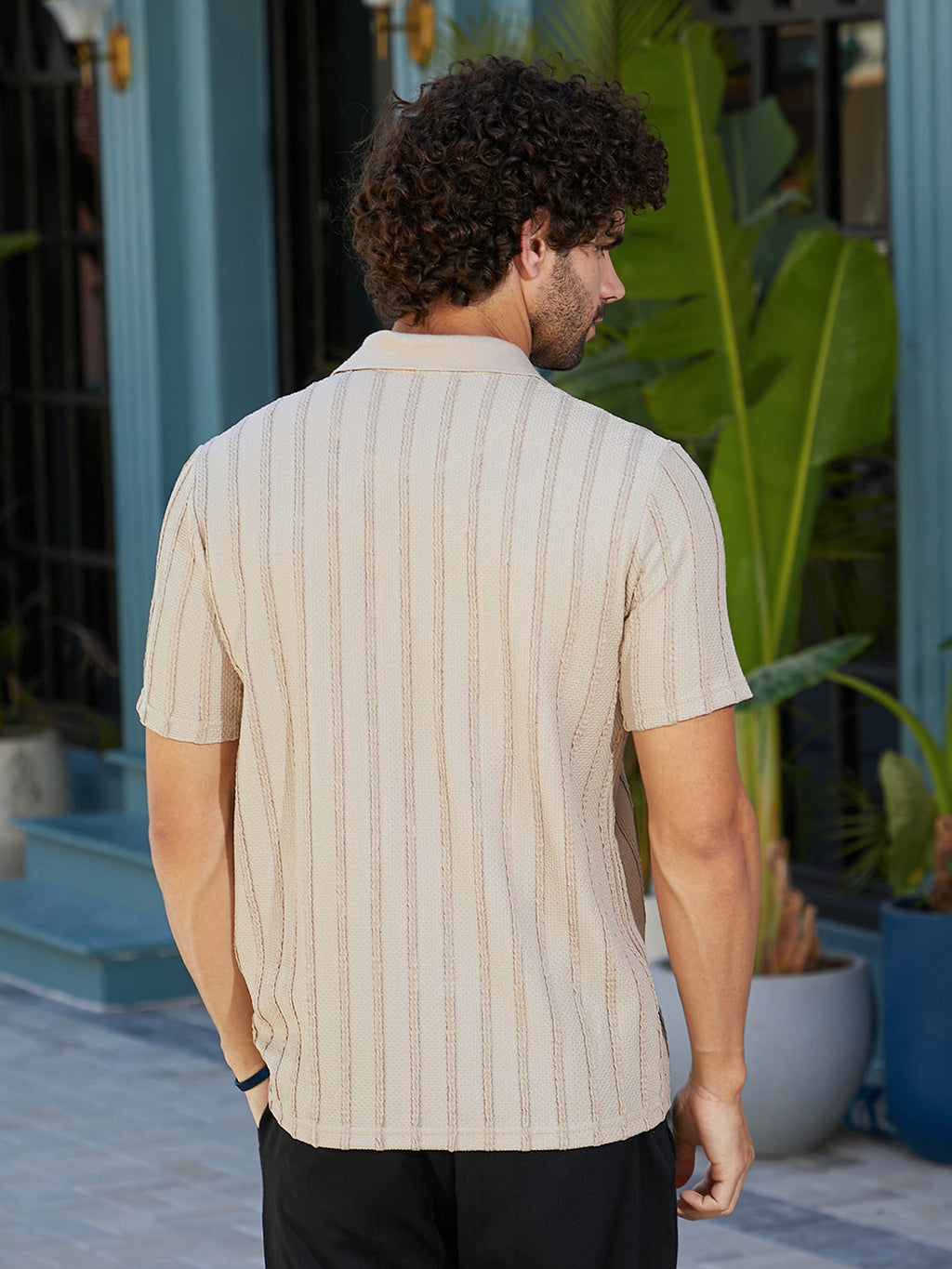 Wicker-Tactile Polo T-Shirt