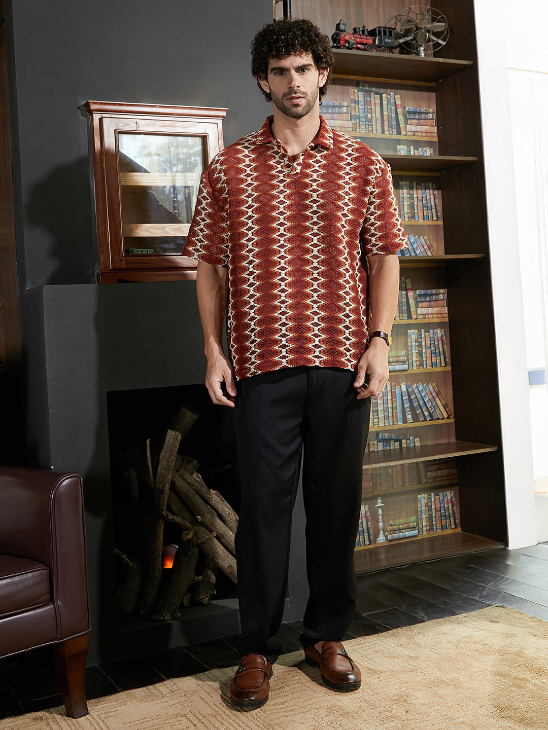 Folk-Logenze Oversized Polo T-Shirt