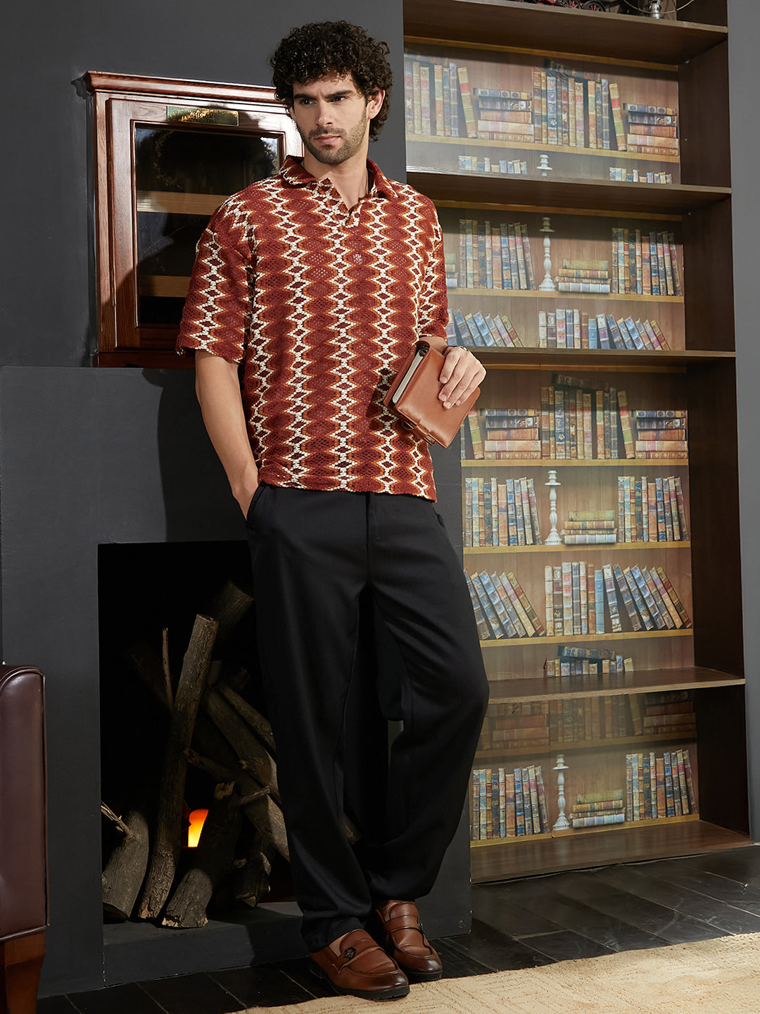 Folk-Logenze Oversized Polo T-Shirt