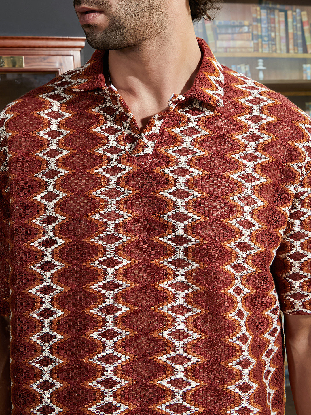 Folk-Logenze Oversized Polo T-Shirt