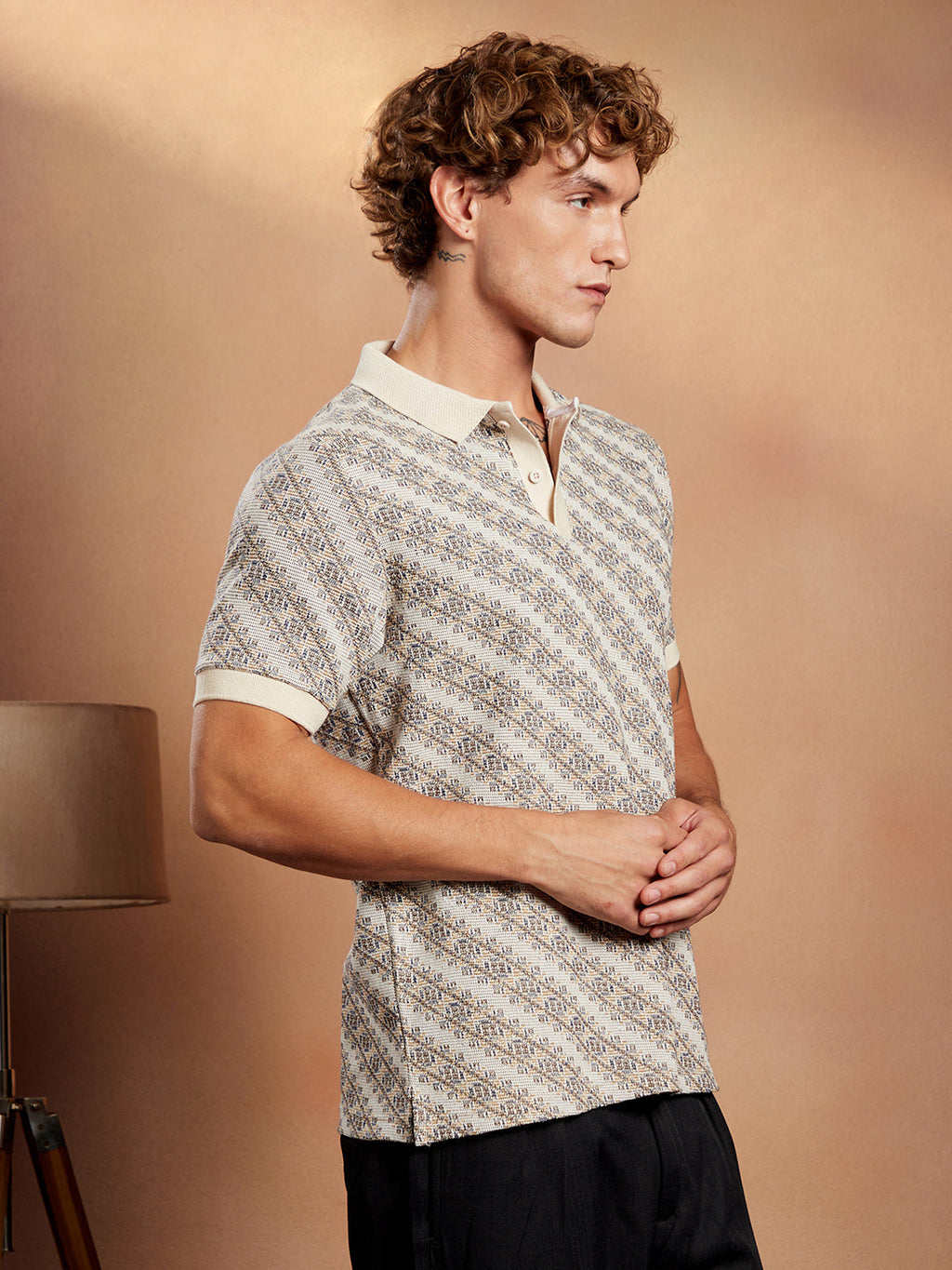 Flora-Slant Polo T-Shirt