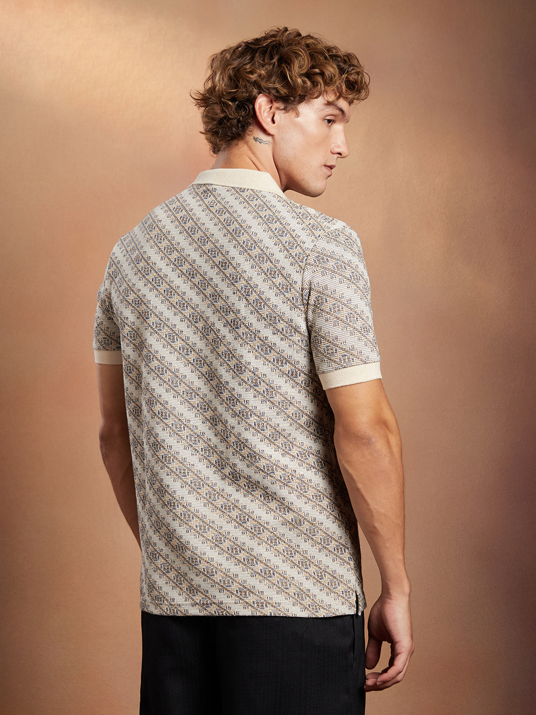 Flora-Slant Polo T-Shirt