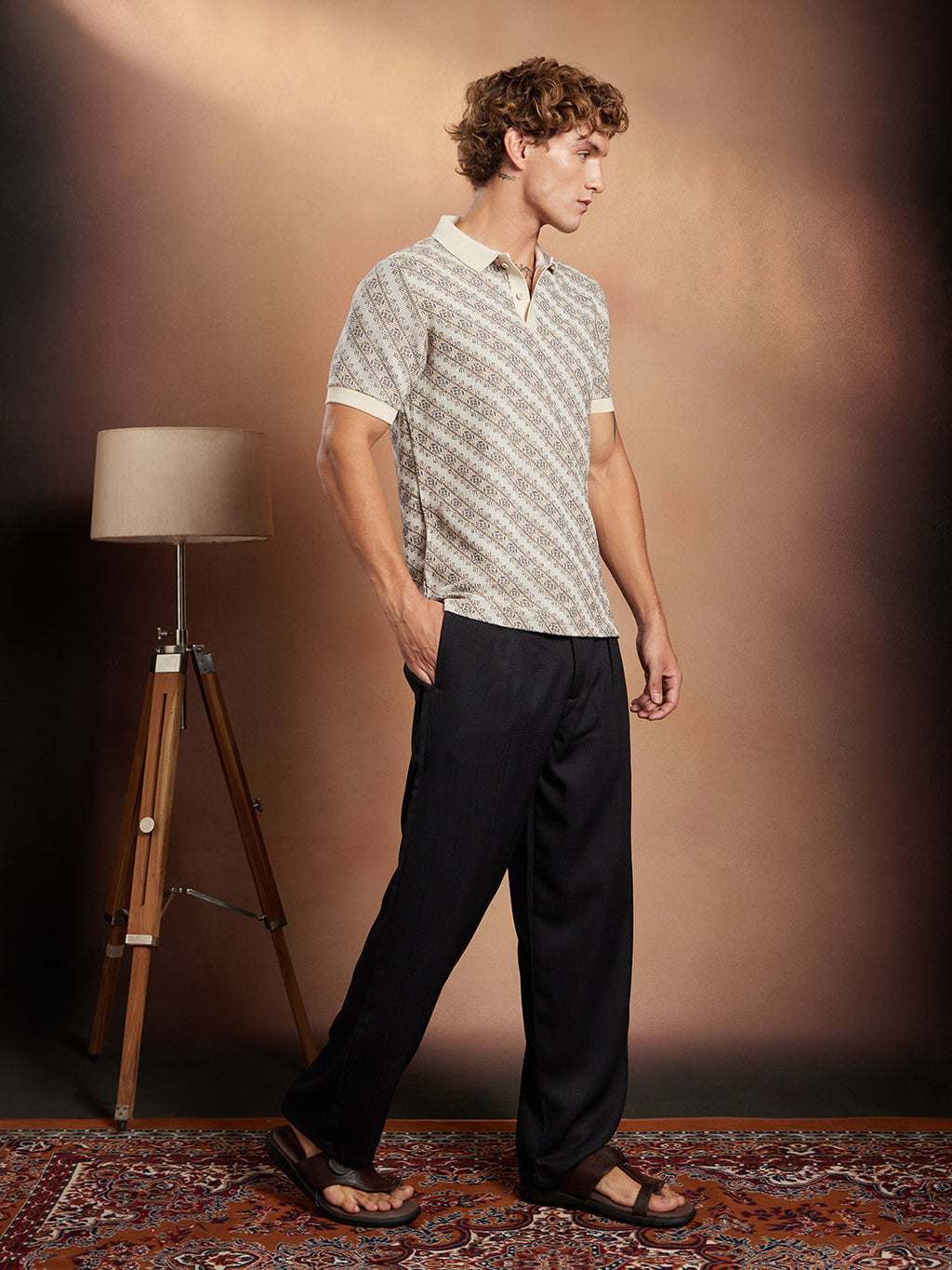 Flora-Slant Polo T-Shirt