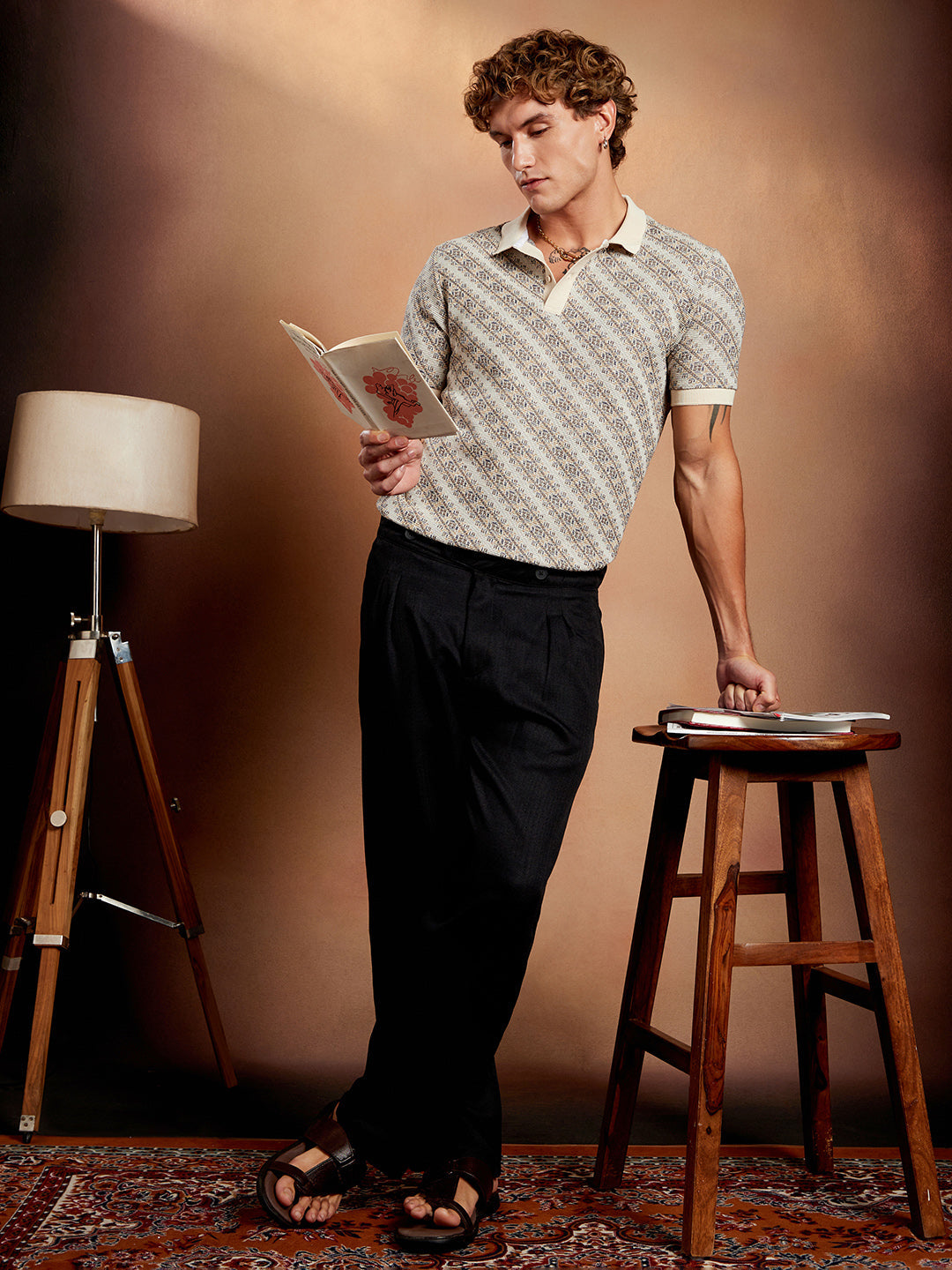 Flora-Slant Polo T-Shirt