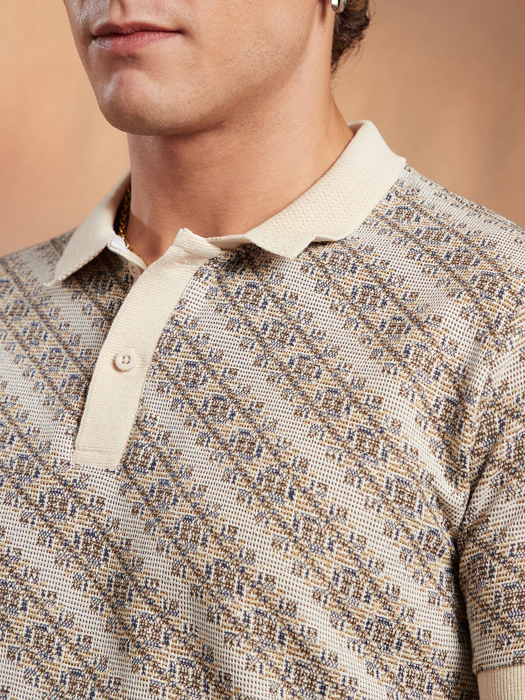 Flora-Slant Polo T-Shirt