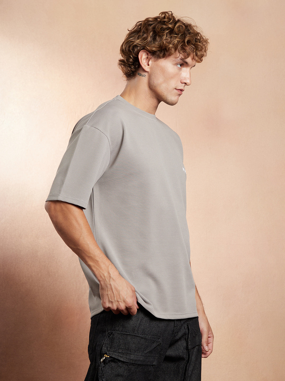 Boxy Folk-Wave T-Shirt