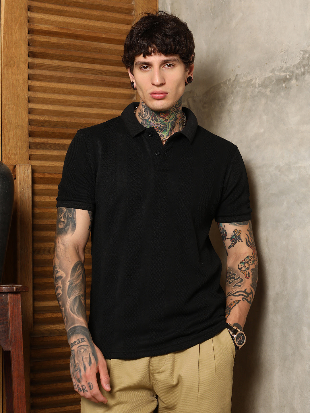 Bi-Panel Polo T-Shirt