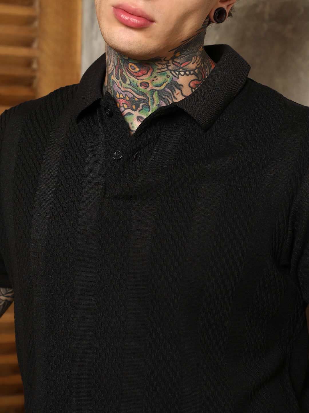 Bi-Panel Polo T-Shirt