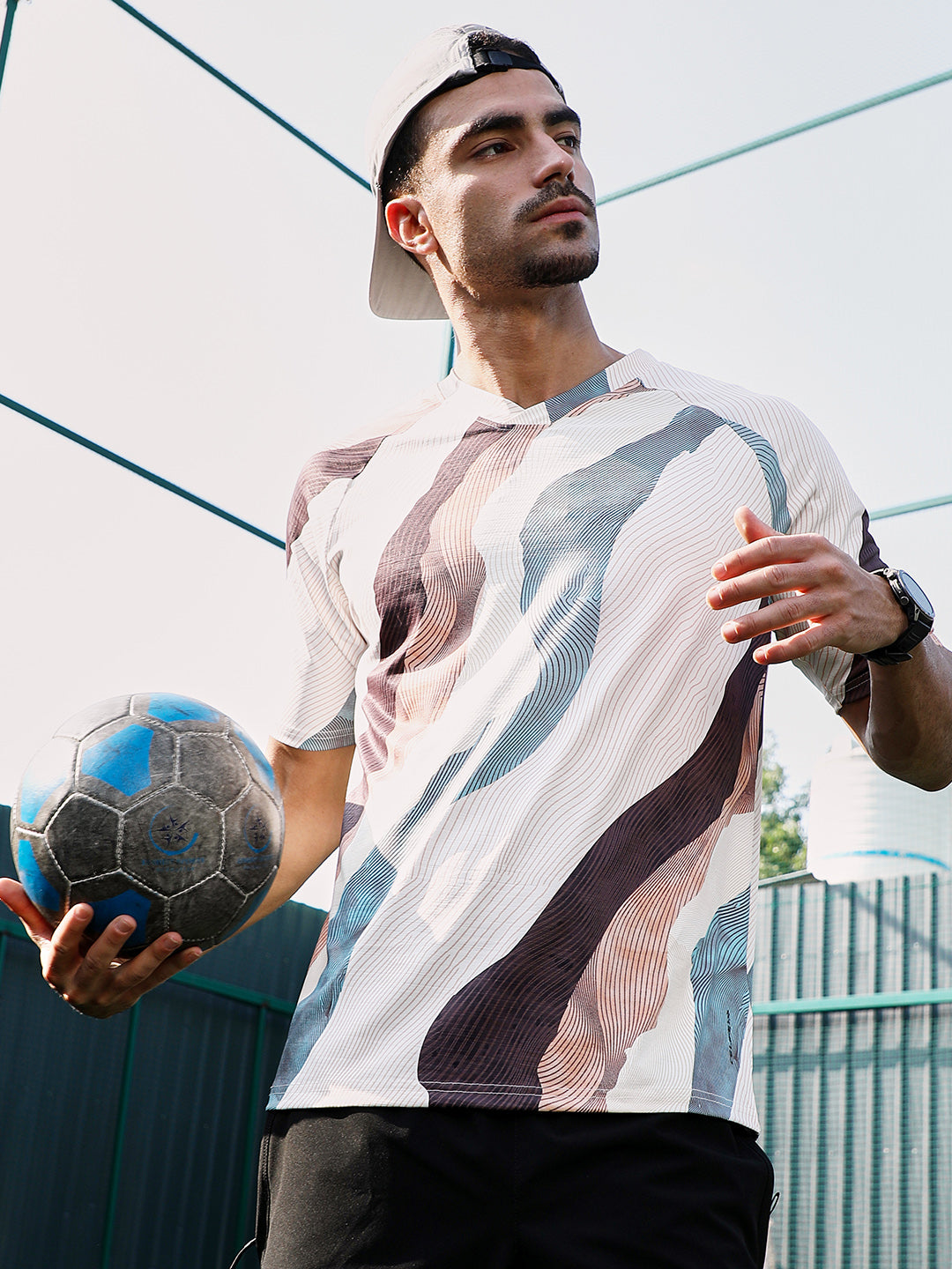 Abstract TopographyActivewear T-Shirt