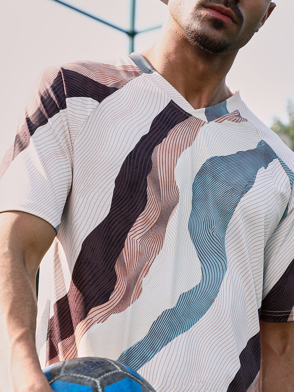Abstract TopographyActivewear T-Shirt