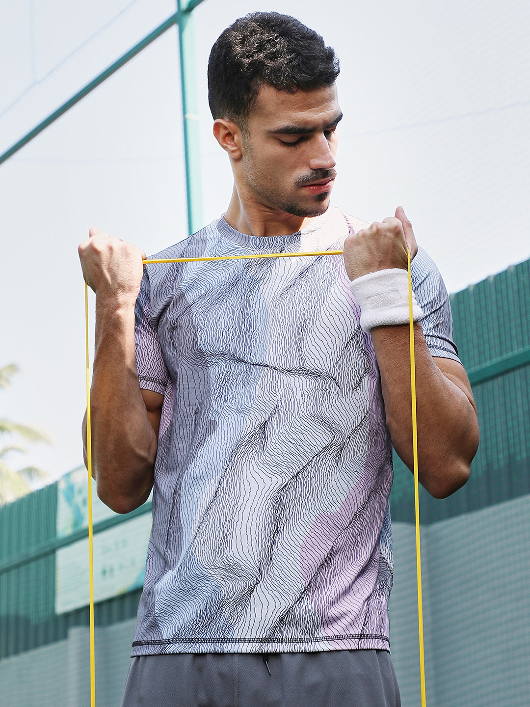 Lined-Dye Activewear T-Shirt