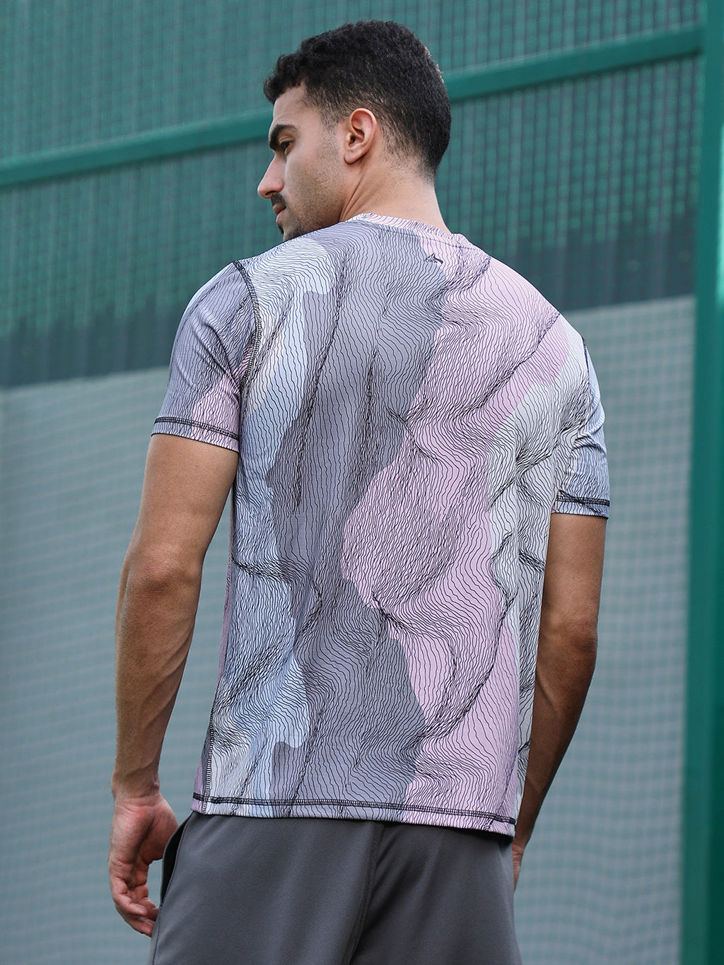 Lined-Dye Activewear T-Shirt