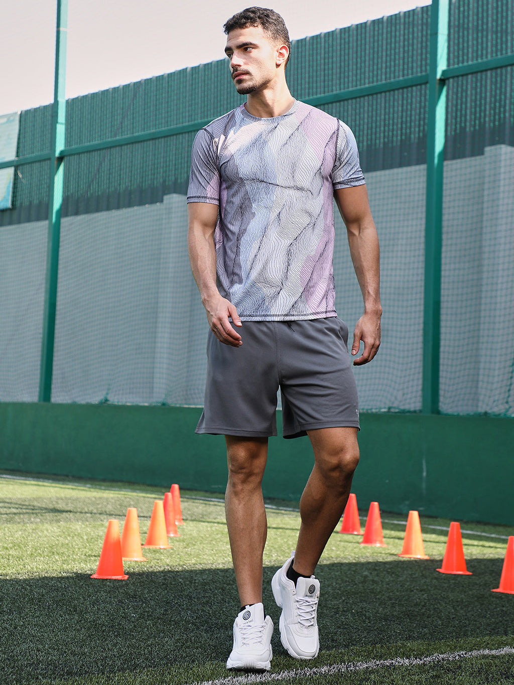 Lined-Dye Activewear T-Shirt