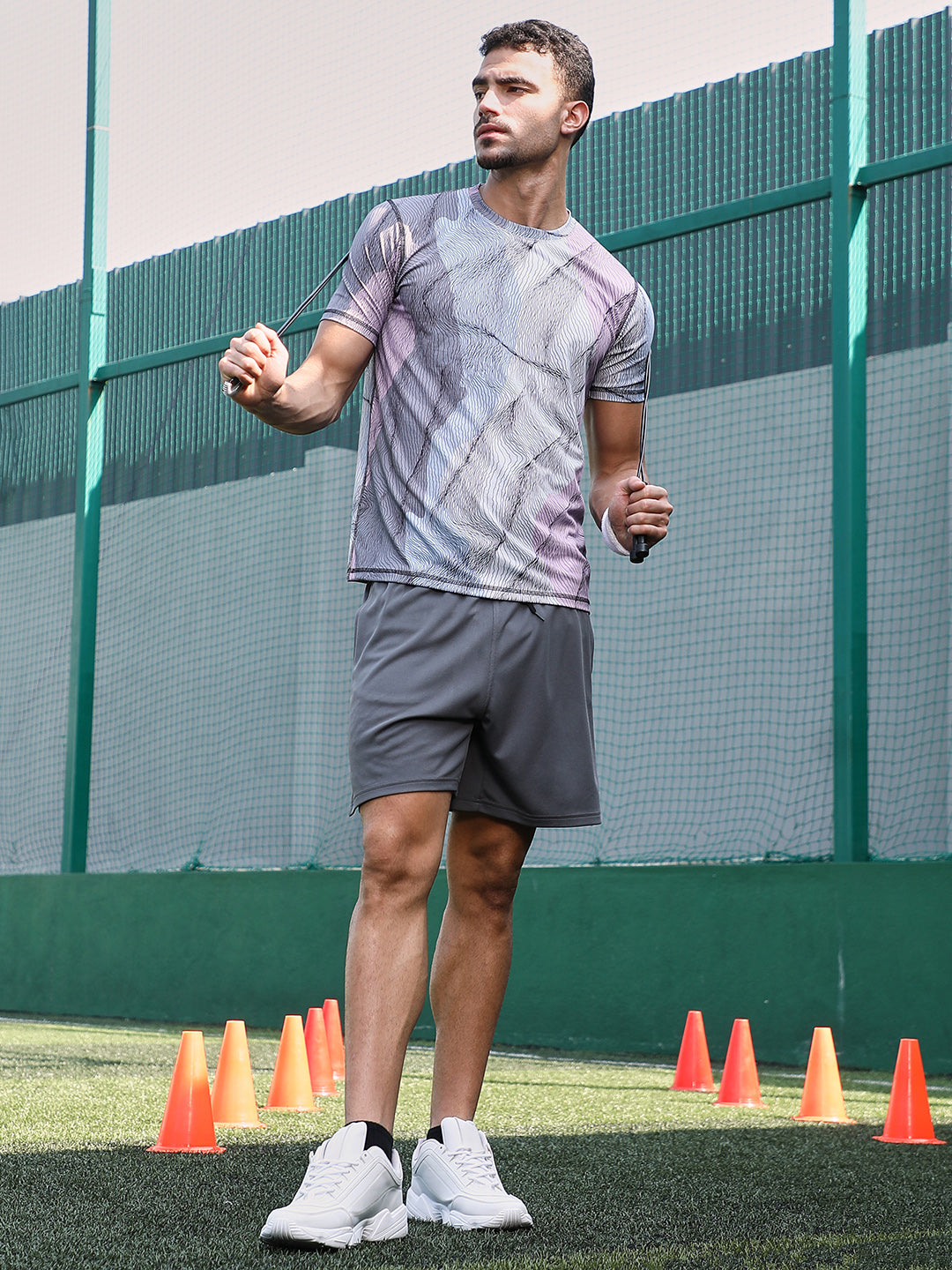 Lined-Dye Activewear T-Shirt