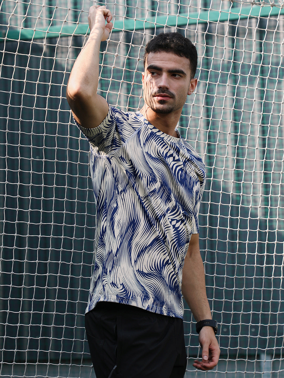 Abstract-Stroke Activewear T-Shirt