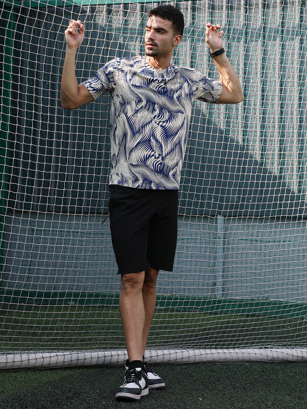 Abstract-Stroke Activewear T-Shirt