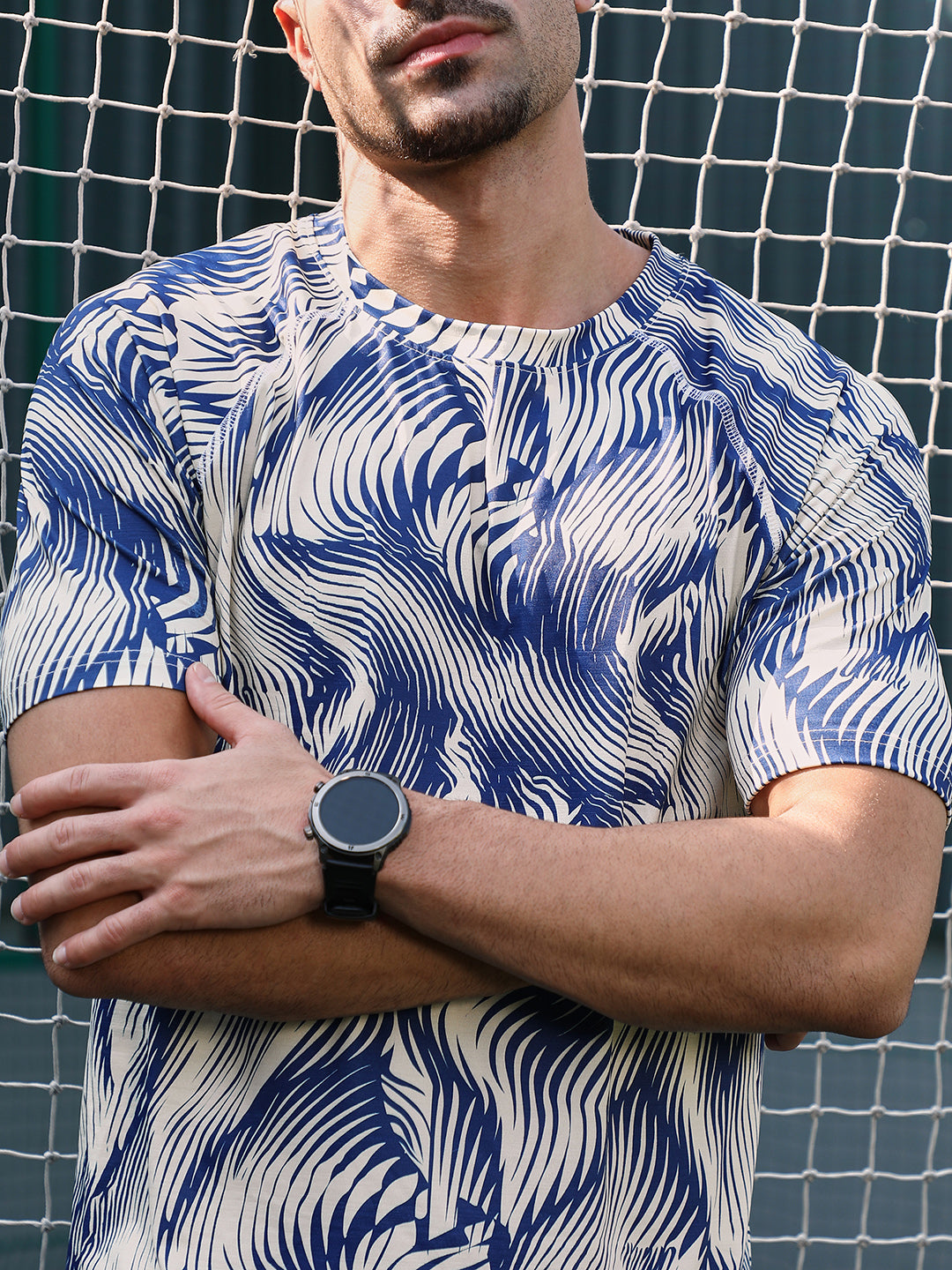 Abstract-Stroke Activewear T-Shirt