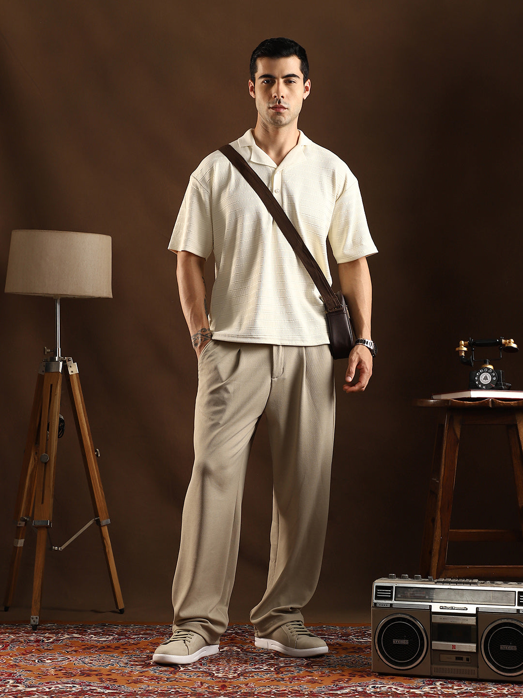 Coil-Tactile Cuban Polo T-Shirt