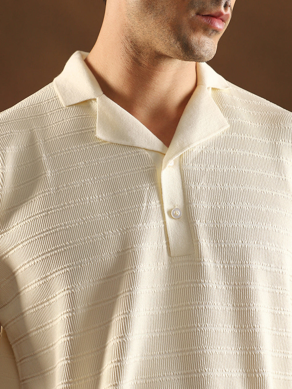 Coil-Tactile Cuban Polo T-Shirt