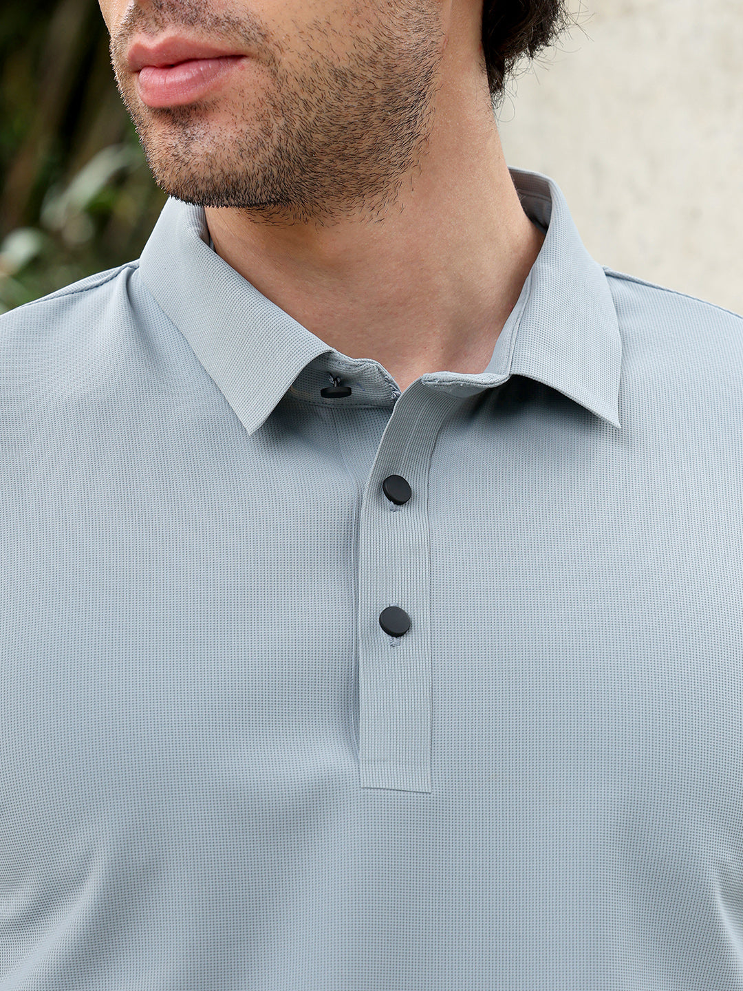 Seamless Knit Polo T-Shirt