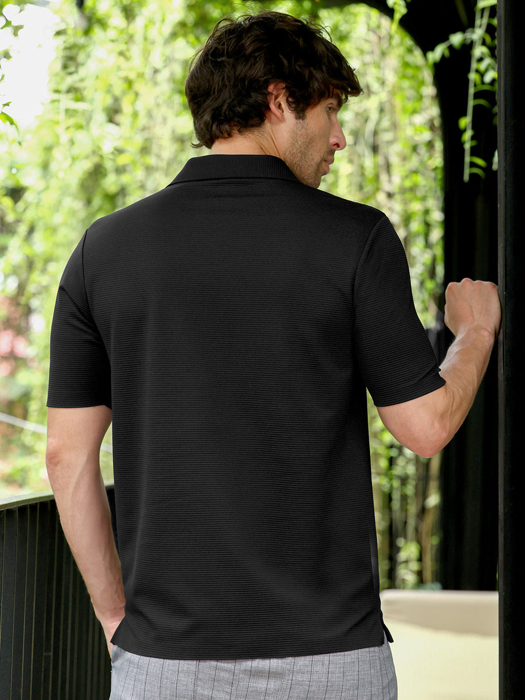 Seamless Lined Polo T-Shirt