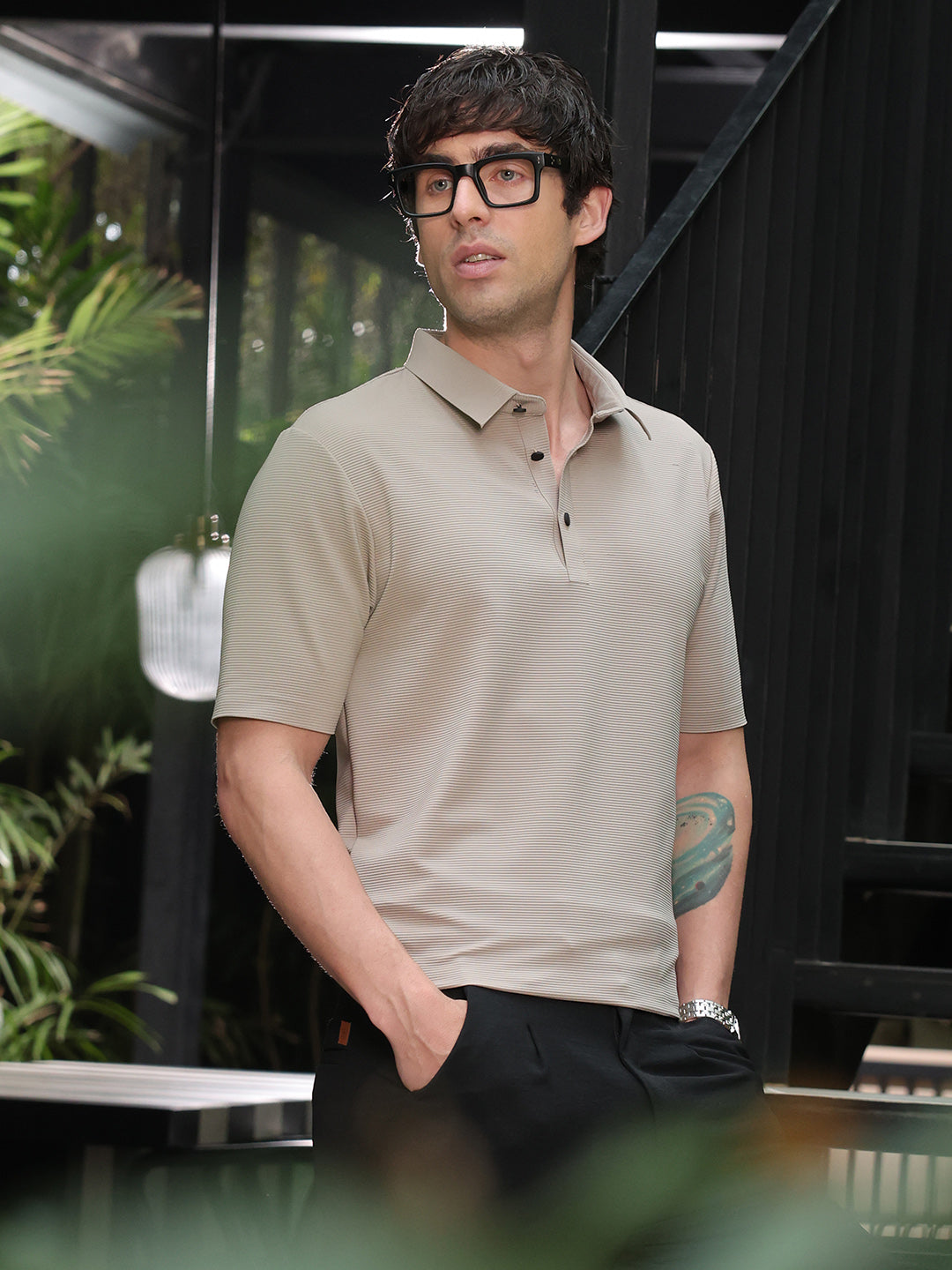 Seamless Lined Polo T-Shirt