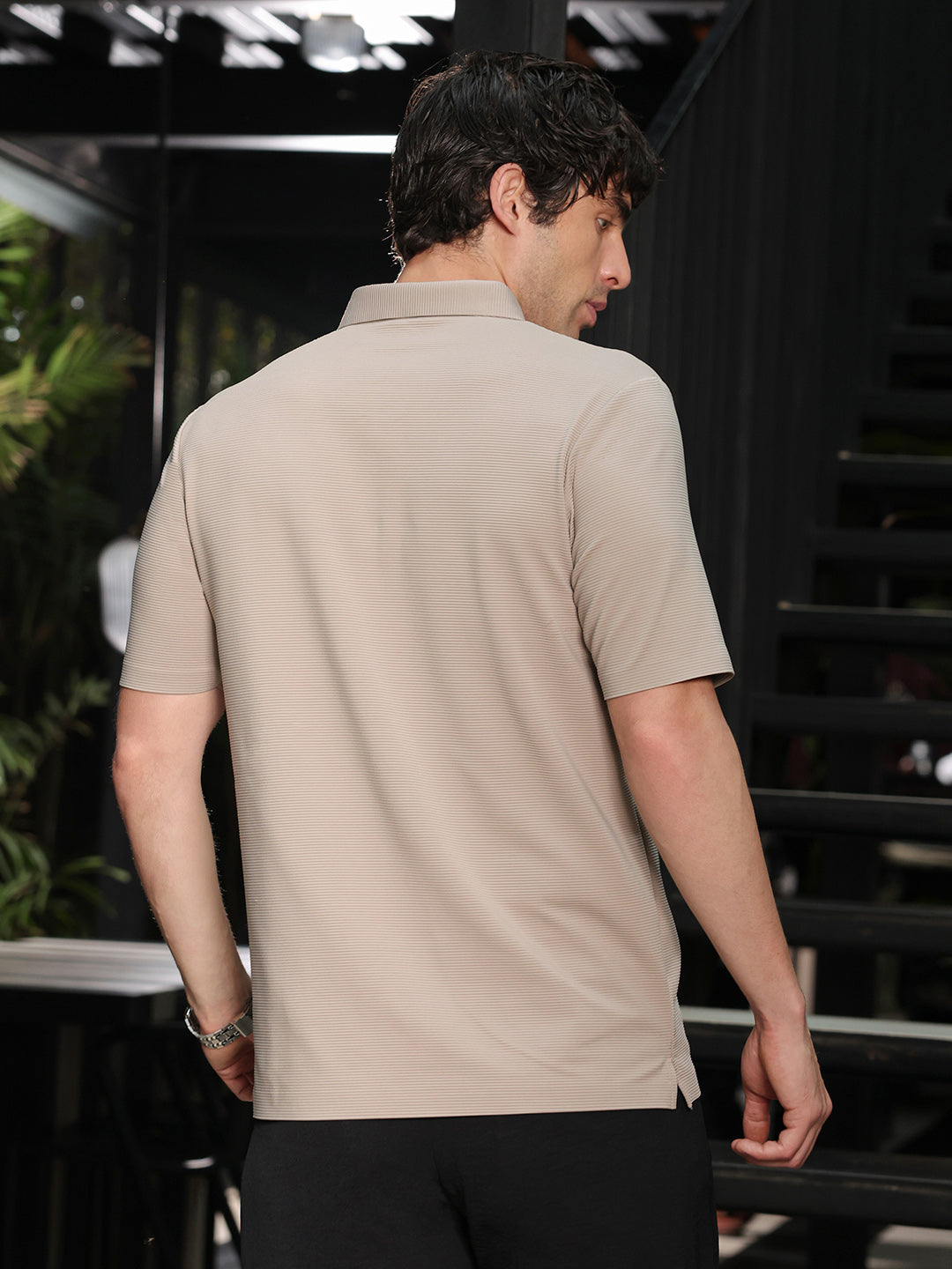Seamless Lined Polo T-Shirt