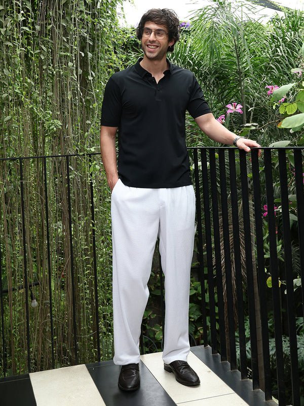 Seamless Solid Polo T-Shirt