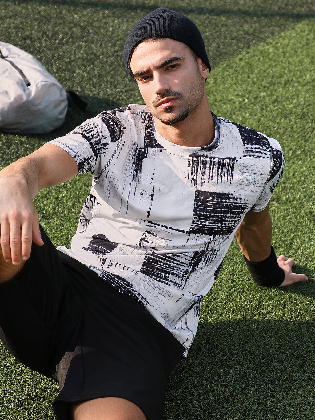 Contrast-Fade Activewear T-Shirt