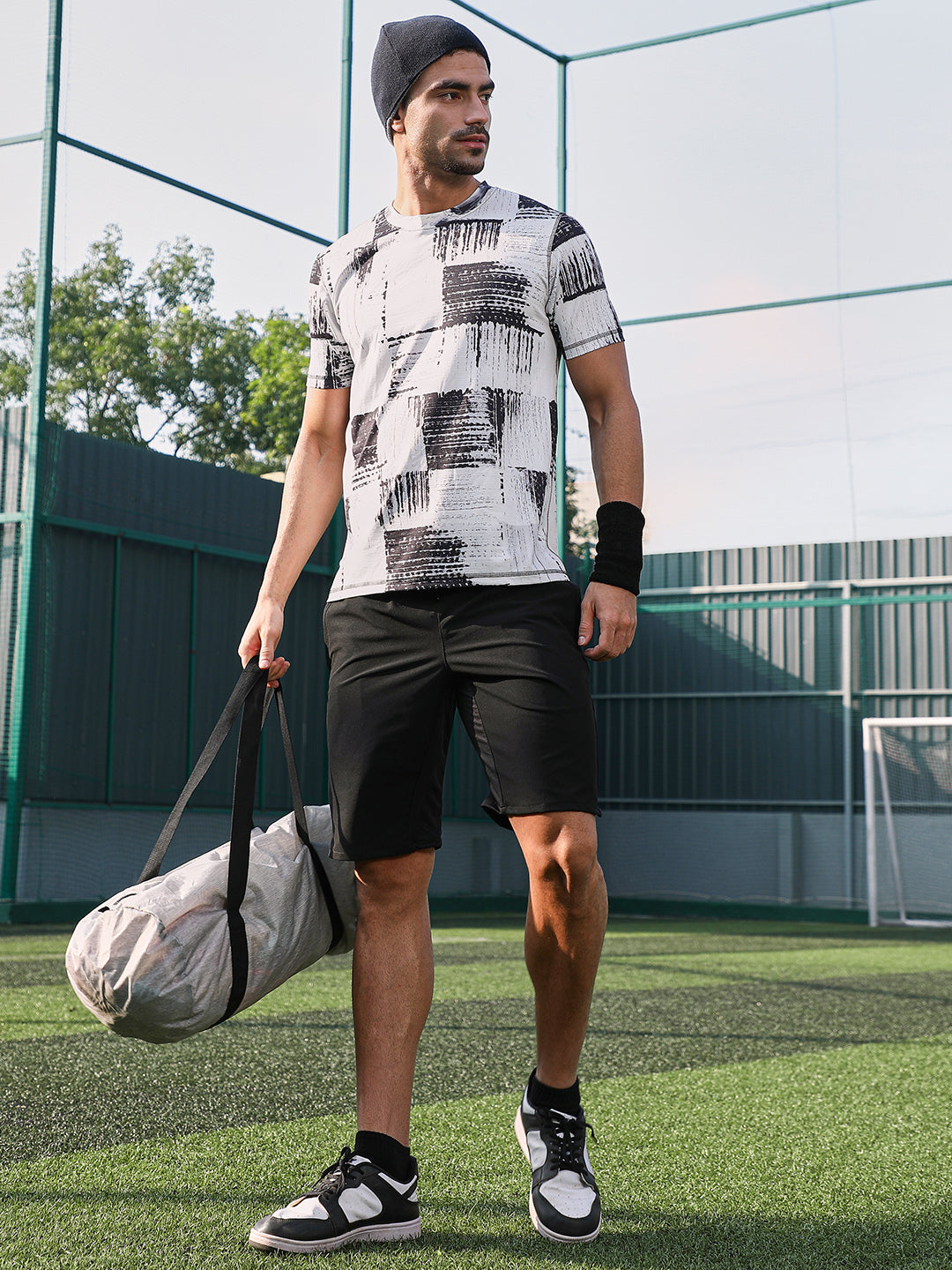 Contrast-Fade Activewear T-Shirt