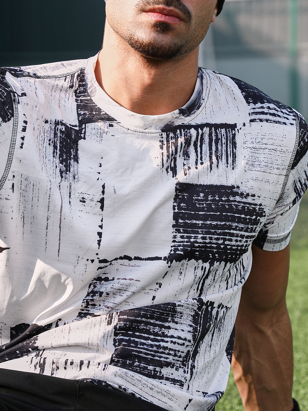 Contrast-Fade Activewear T-Shirt