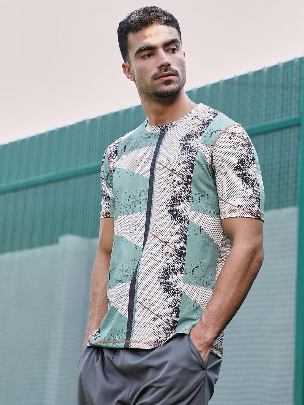 Abstract-Geo Activewear T-Shirt