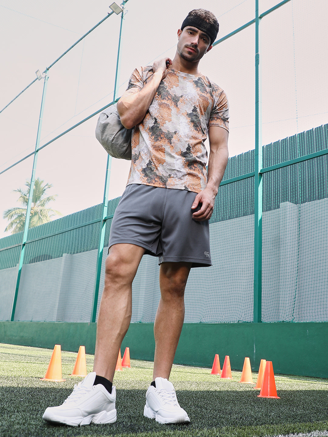 Blur-Imprint Activewear T-Shirt