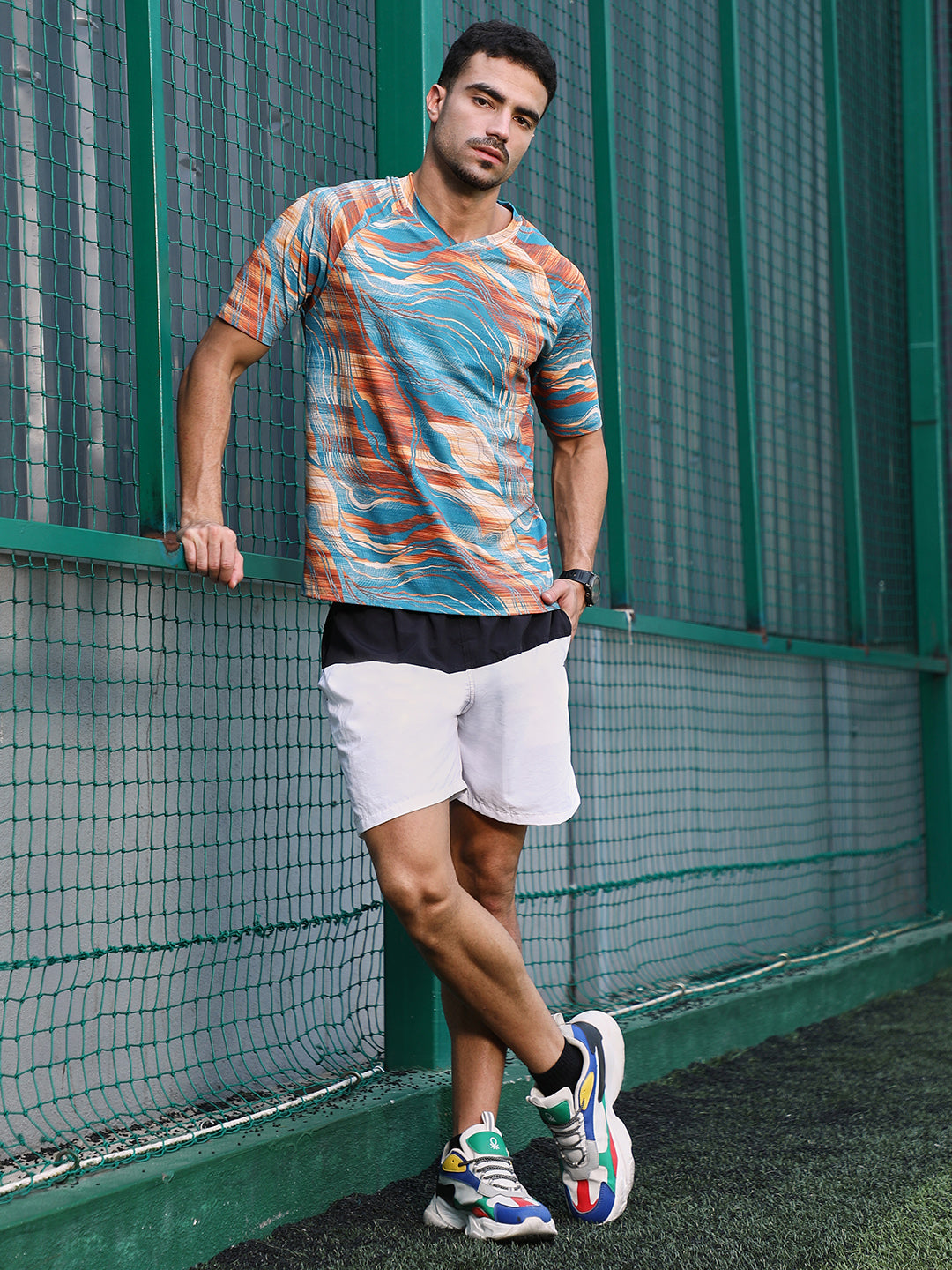 Lined-Dye Activewear T-Shirt