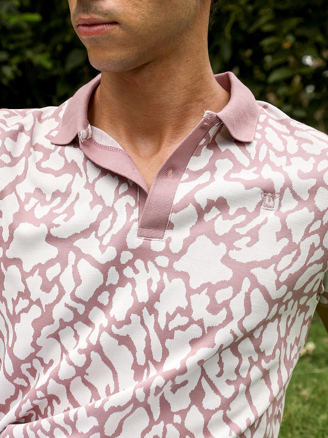 Blob-Jacquard Polo T-Shirt