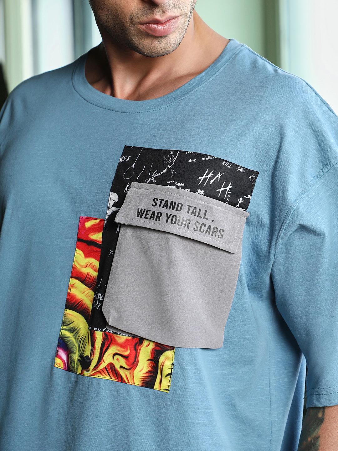 Escape-Ordinary Imprint Oversized T-Shirt