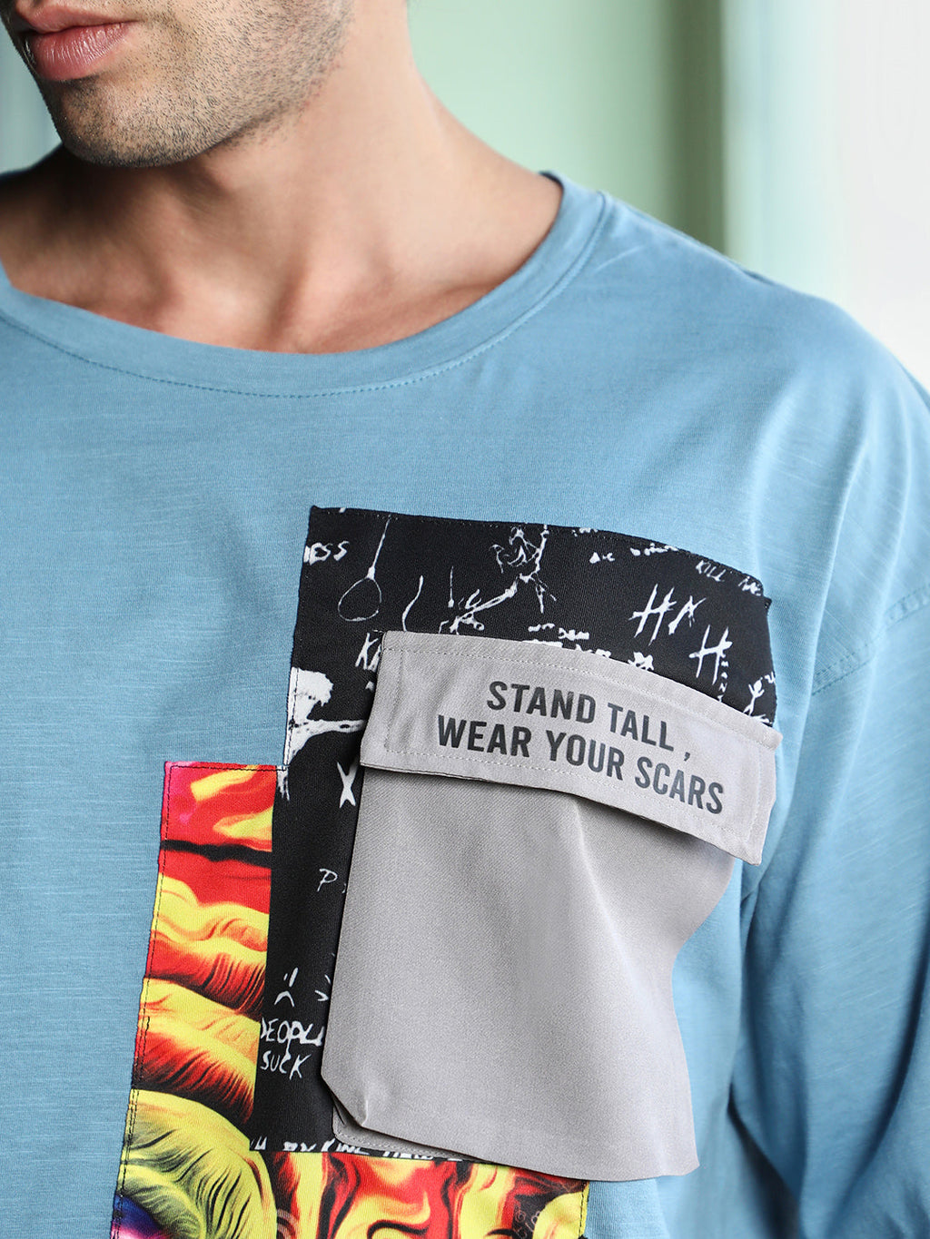 Escape-Ordinary Imprint Oversized T-Shirt