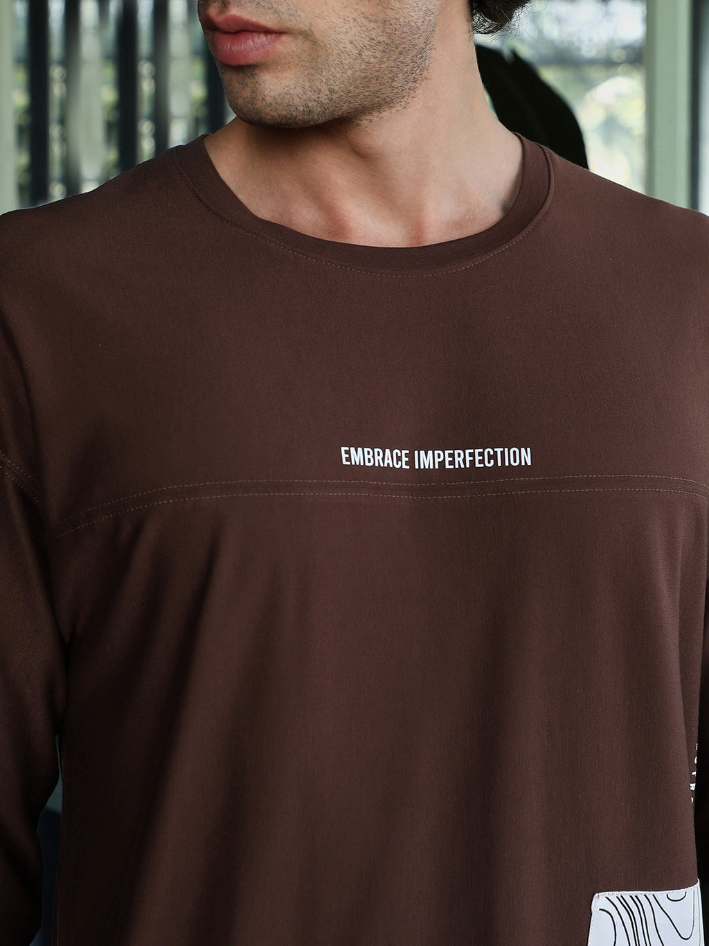 Escape-Ordinary Imprint Oversized T-Shirt