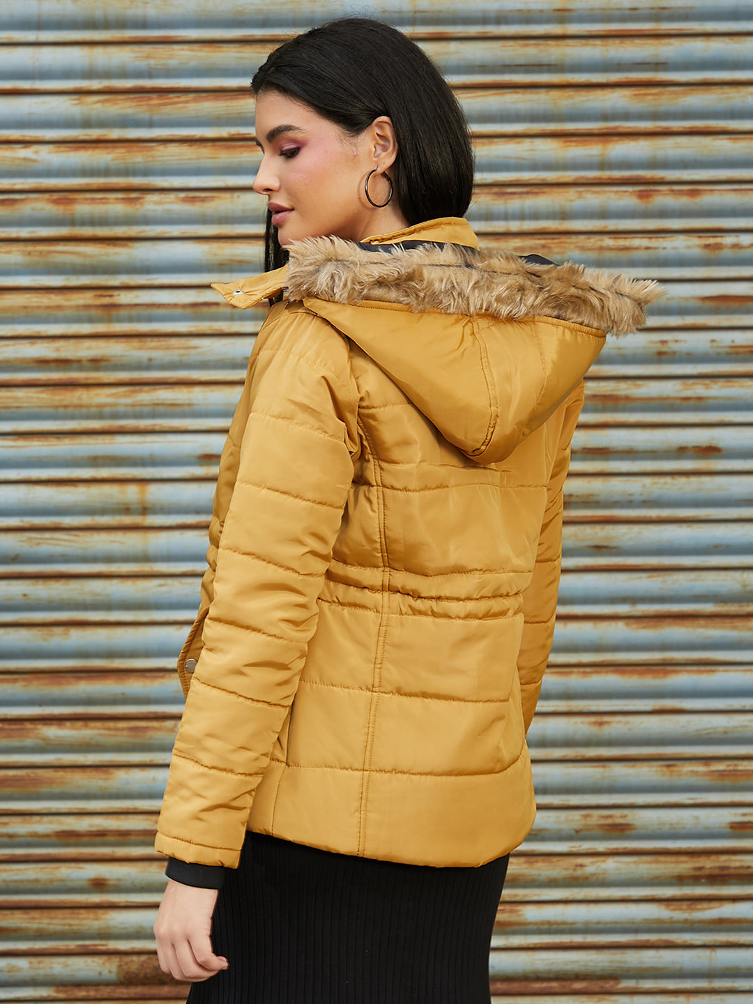 Cinched Puffer Jacket