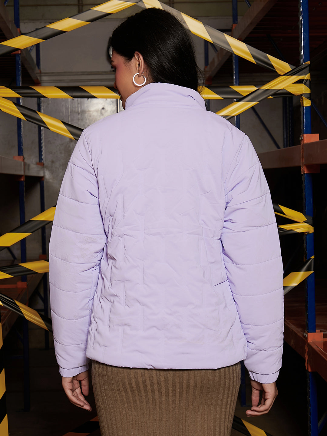 Bar Quilted Puffer Jacket