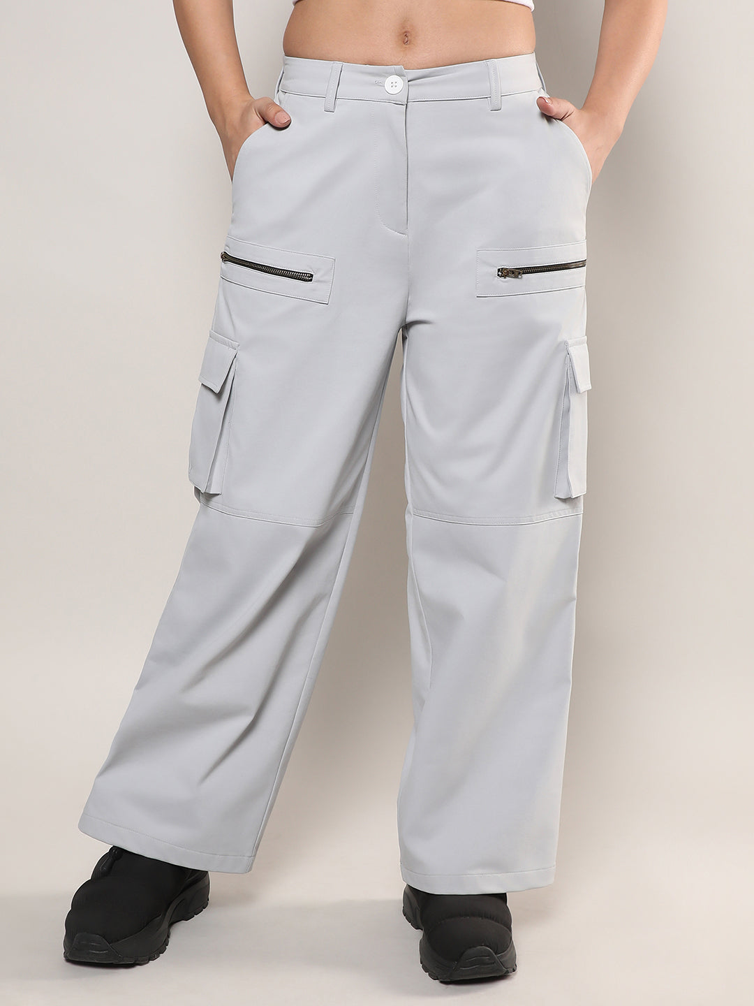 Straight Fit Cargo Trousers