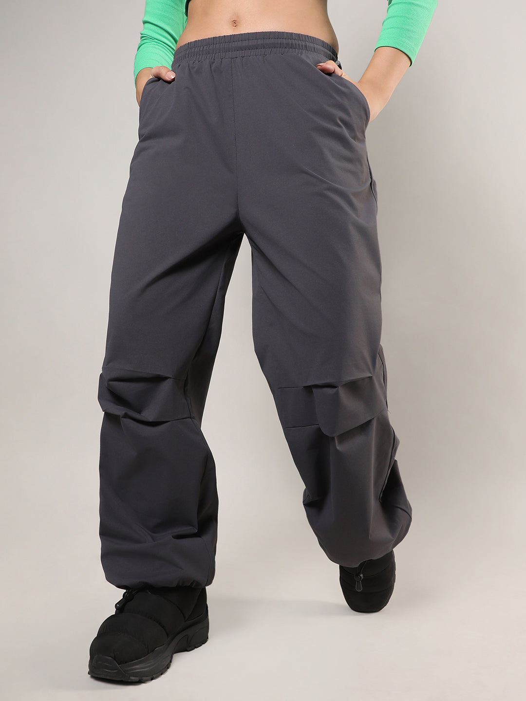 Solid Parachute Trousers