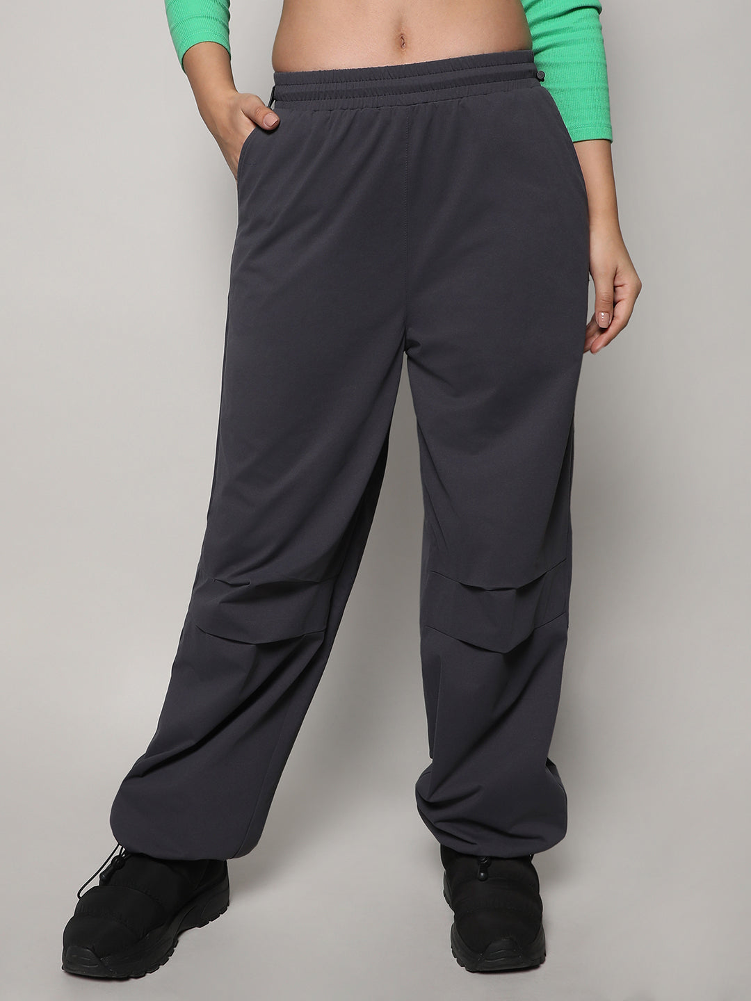 Solid Parachute Trousers