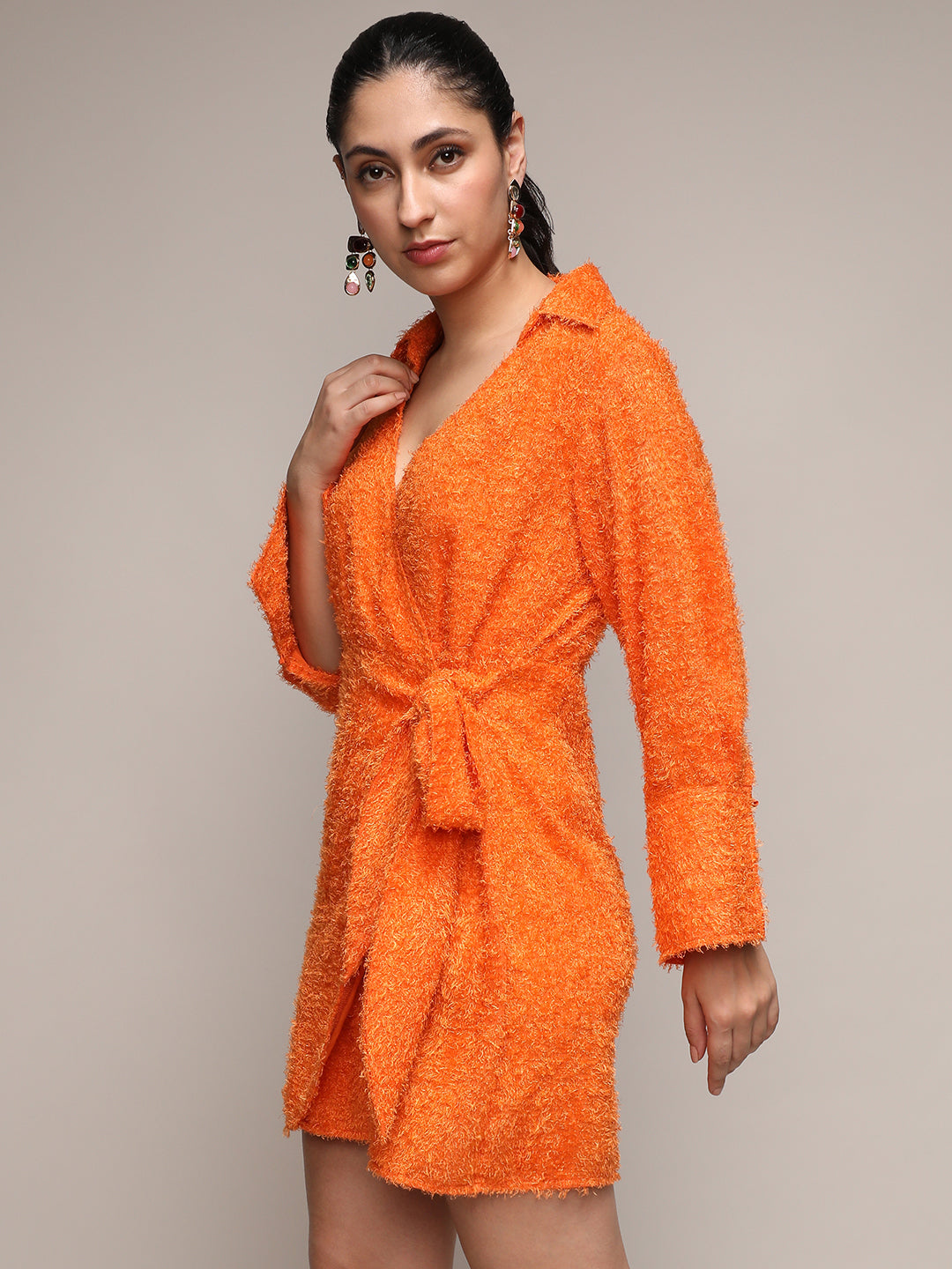 Sherpa Wrap Dress